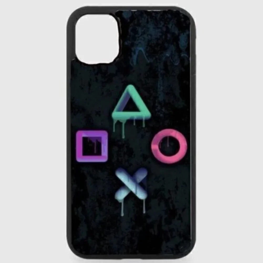 Black Playstation Phone Case